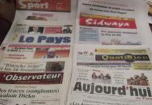 Agriculture, justice et politique en couverture des quotidiens burkinabè