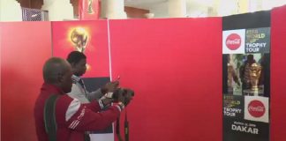 Mondial 2018 : le trophée de la coupe du monde à Dakar