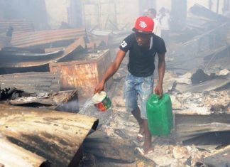 Incendie du marché de Madina: les commerçants veulent l’aide de l’Etat guinéen
