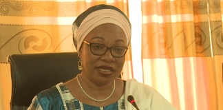 8 mars 2018: La ministre Laurence Ilboudo / Marshall invite à la retenue et au recueillement