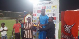 Meilleur joueur AJSB : Halipha Sedogo reçoit son prix