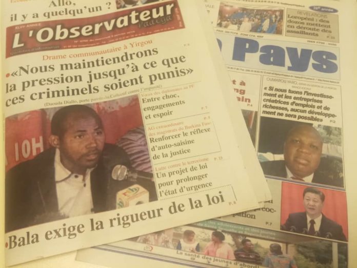 Le-drame-de-Yirgou-alimente-les-colonnes-des-quotidiens