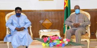 Coalition pour le Sahel: la feuille de route présentée au Premier ministre Christophe Joseph Marie Dabiré du Burkina Faso Coalition-Sahel