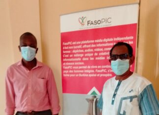 Oumar Toguyeni dans les locaux de FasoPiC burkina-vice-president-essakane-fasopic