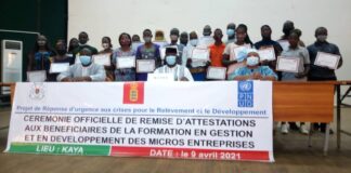 Projet «Funding Windows 2019»: 300 jeunes formés au Centre-Nord