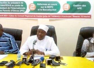 Reformes éducatives : ‘’ l’UNAPES-B avisera au moment opportun’’, Hector Ardent Ouédraogo Reformes-éducatives