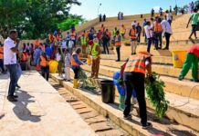 Salubrité publique : coup de balai au Théâtre populaire Désiré Bonongo 